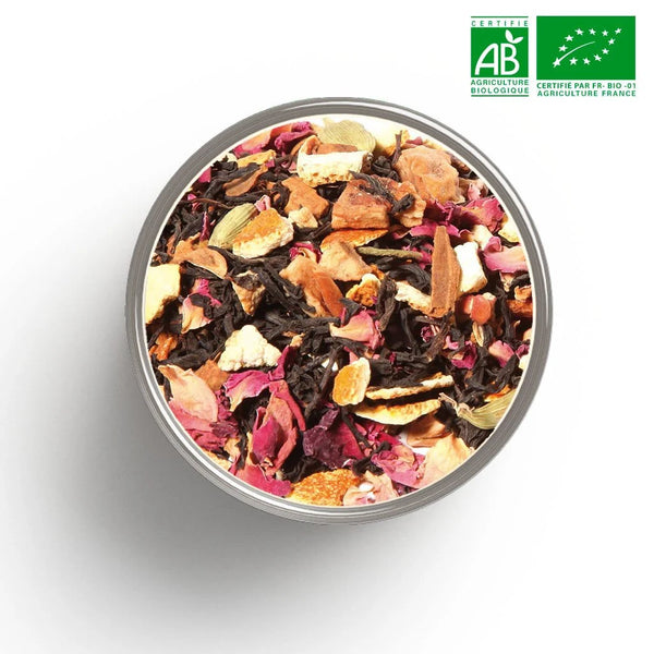 TEA-TESTING - ÉCHANTILLON GRATUIT DU THÉ/TISANE DU MOIS : Thé noir de noël ÉPICES ENCHANTÉS BIO en vrac